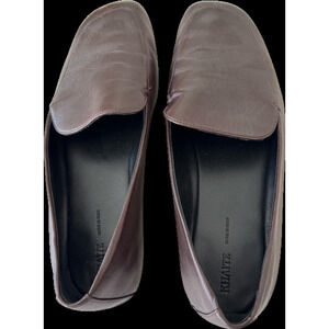 Khaite Brown leather loafers